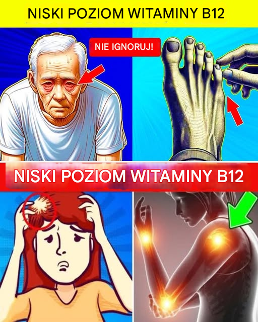 9 PILNYCH OBJAWÓW NIEDOBORU WITAMINY B12, KTÓRYCH NIGDY NIE NALEŻY ignorować