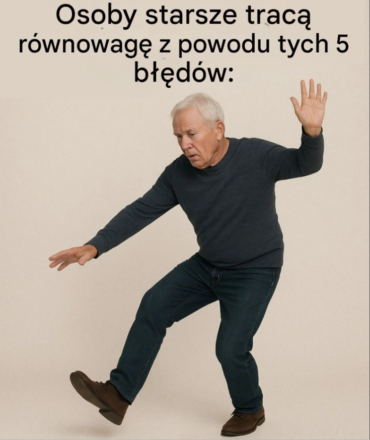5 najczęstszych błędów powodujących utratę równowagi u osób starszych