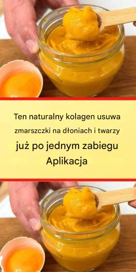 Ten naturalny kolagen eliminuje zmarszczki na dłoniach i twarzy już po jednej aplikacji