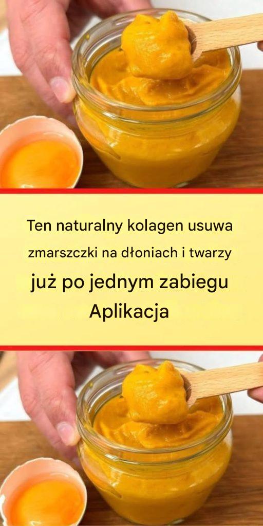 Ten naturalny kolagen eliminuje zmarszczki na dłoniach i twarzy już po jednej aplikacji
