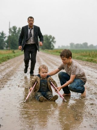 Syn bogacza nie mógł chodzić — aż biedny chłopiec wciągnął go w błotnistą kałużę i zmienił jego życie na zawsze