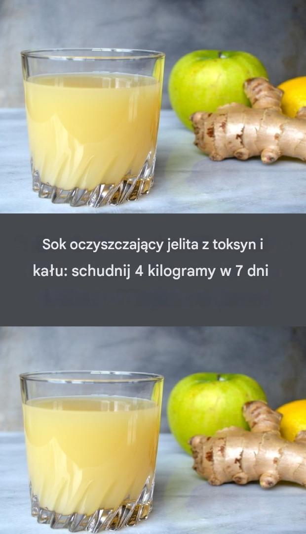 Sok oczyszczający jelita z toksyn i kału: pozwala schudnąć 4 kilogramy w 7 dni