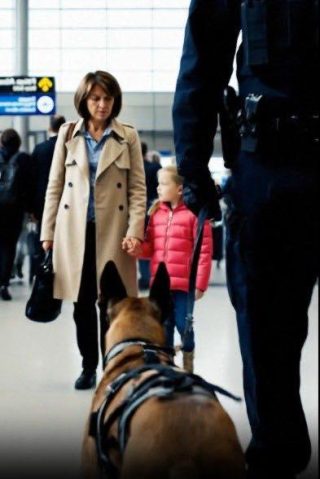 Mój partner K-9, Shadow, zastygnął w miejscu na JFK. Wpatrywał się w m