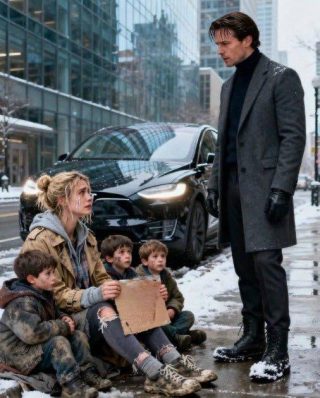 Milionerza zobaczył swoją byłą dziewczynę żebrzącą na ulicy z trójką d