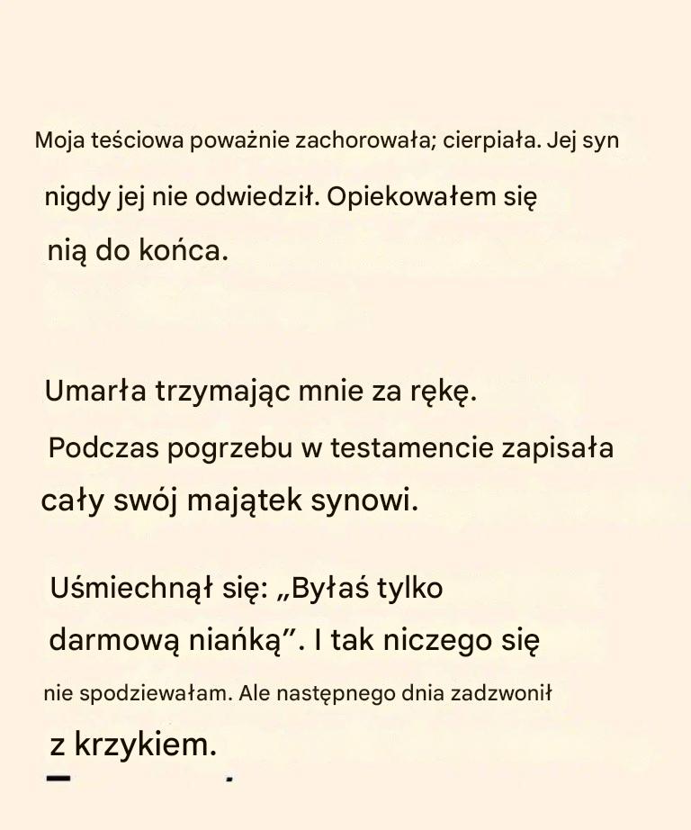 Dzień po pogrzebie nic już nie było takie samo.